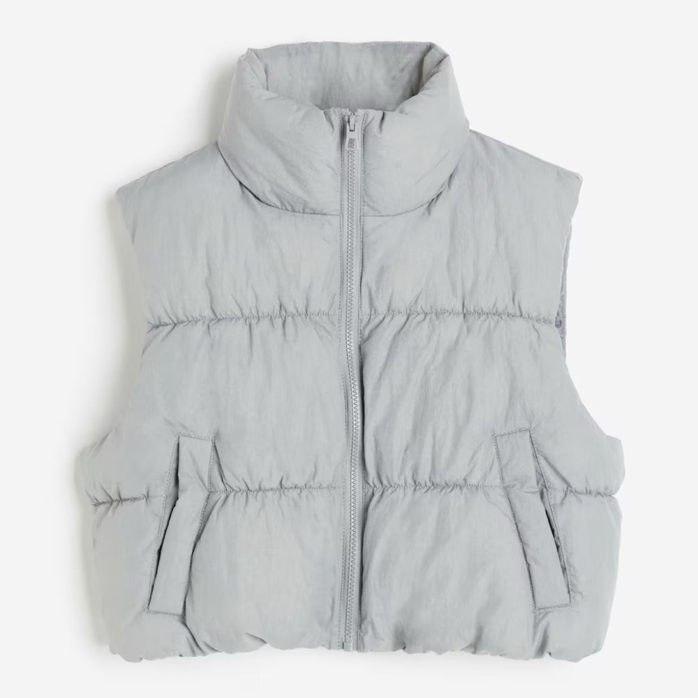 H&M Light Gray Puffer Vest